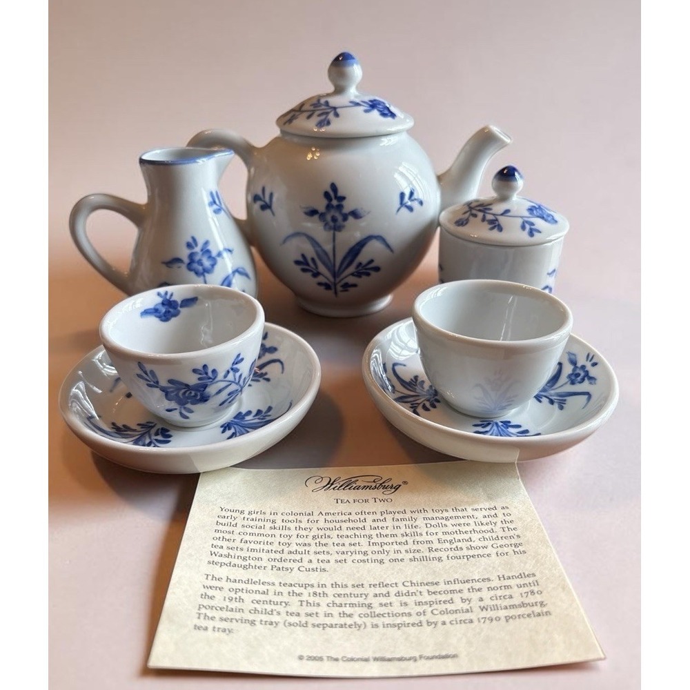 Williamsburg Tea For Two "Child's Set" Thailand porcelain